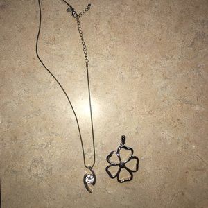 Necklace with extra charm